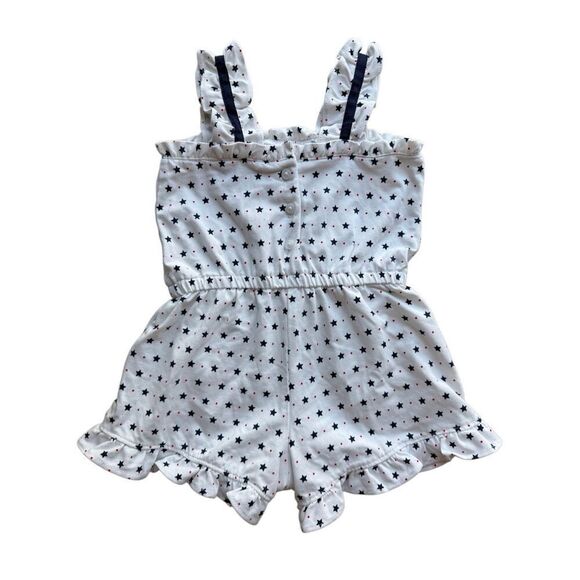 Janie And Jack Star Ruffle Trim Romper Size 18-24M Baby Girl - Picture 5 of 9